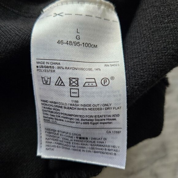 Banana Republic Women's Milano Blouse Sz L Black - Picture 4 of 13